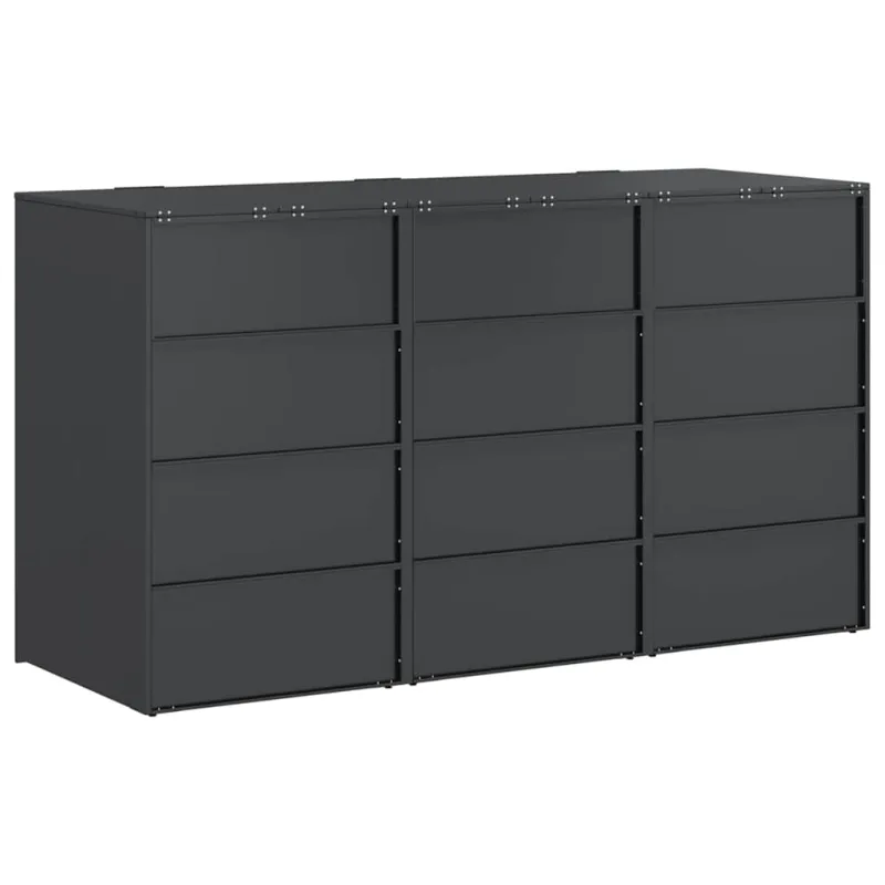Rato konteinerių laikymas 3 konteineriams 340 x 77.5 x 115.5 cm