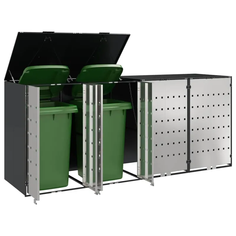 Rato konteinerių laikymas 3 konteineriams 340 x 77.5 x 115.5 cm