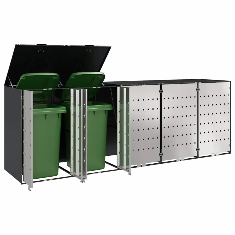 Rato konteinerių laikymas 3 konteineriams 340 x 77.5 x 115.5 cm
