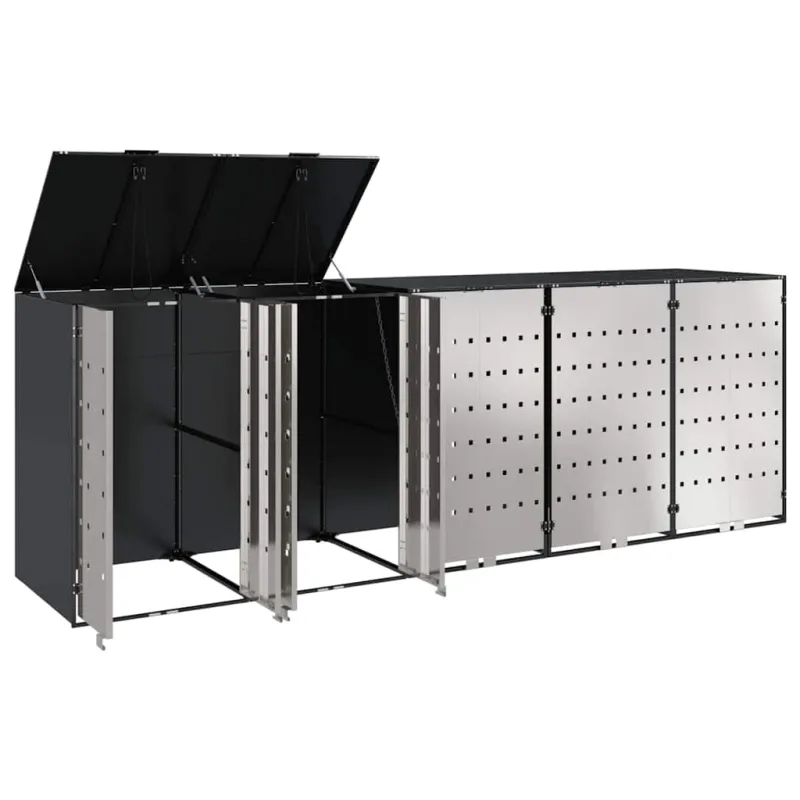 Rato konteinerių laikymas 3 konteineriams 340 x 77.5 x 115.5 cm