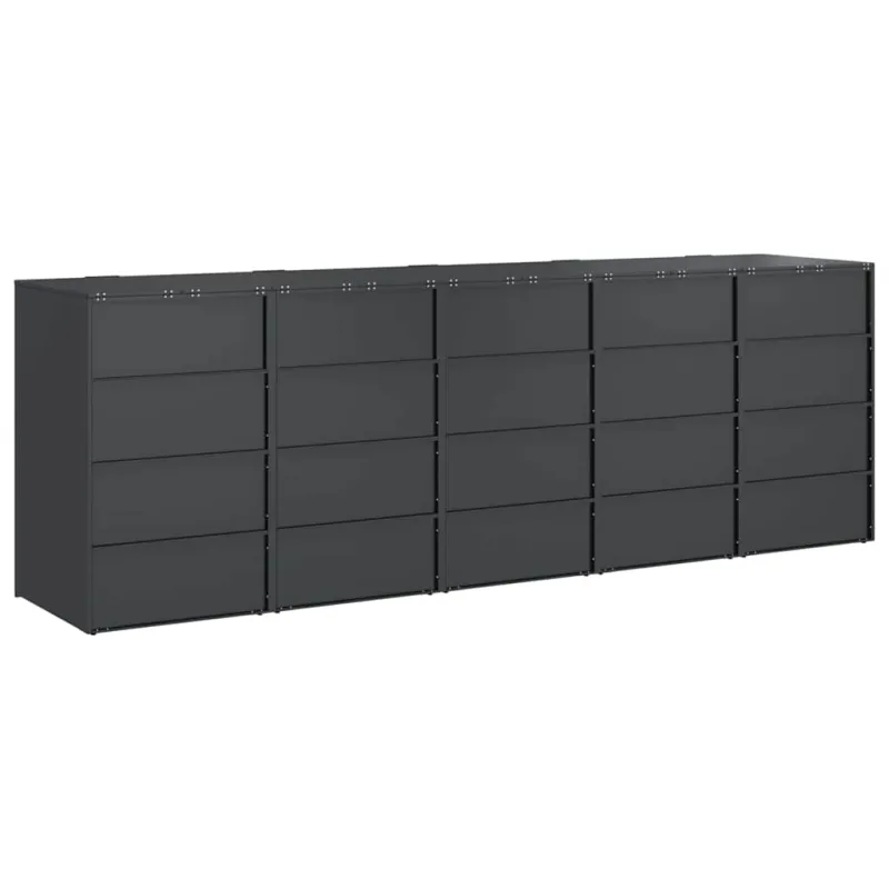 Rato konteinerių laikymas 3 konteineriams 340 x 77.5 x 115.5 cm
