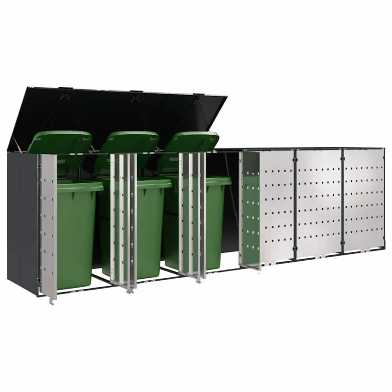 Rato konteinerių laikymas 3 konteineriams 340 x 77.5 x 115.5 cm