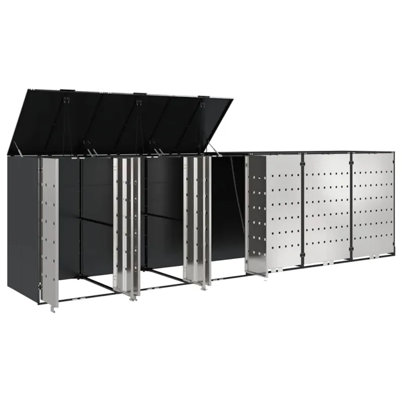 Rato konteinerių laikymas 3 konteineriams 340 x 77.5 x 115.5 cm