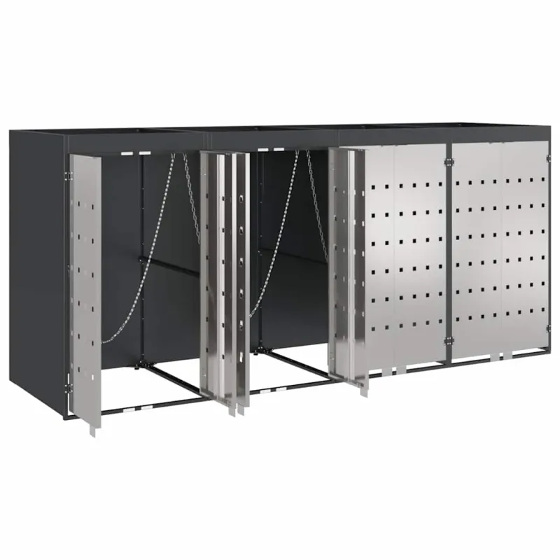 Rato konteinerių laikymas 3 konteineriams 340 x 77.5 x 115.5 cm