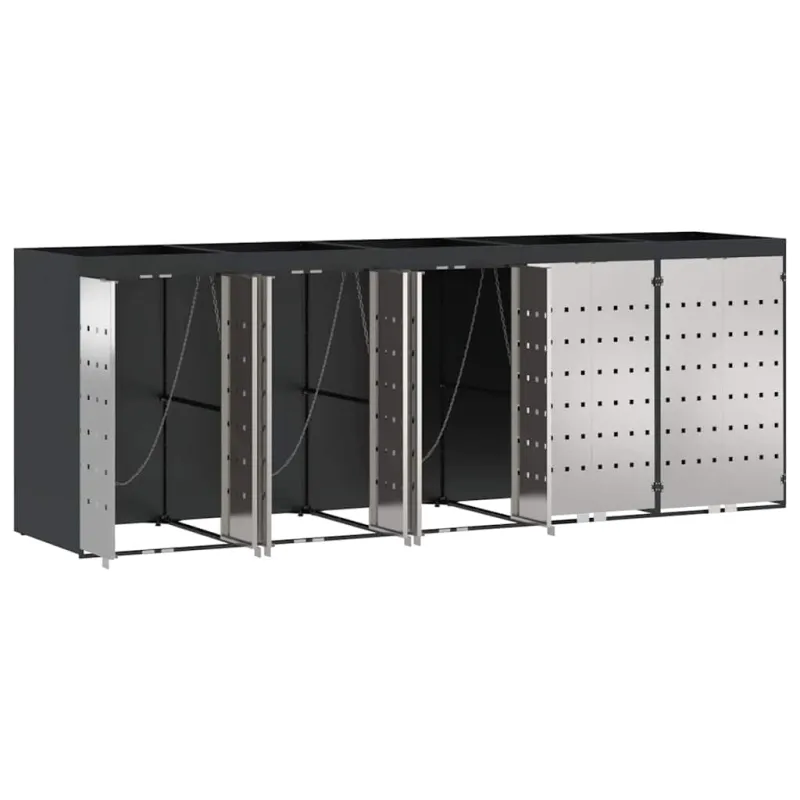 Rato konteinerių laikymas 3 konteineriams 340 x 77.5 x 115.5 cm