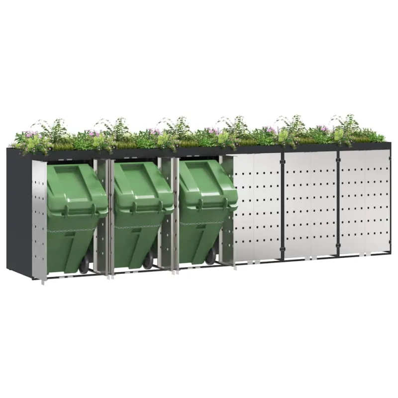 Rato konteinerių laikymas 3 konteineriams 340 x 77.5 x 115.5 cm