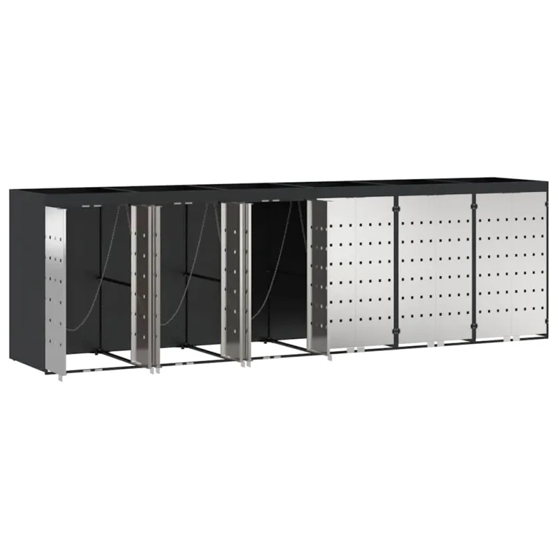 Rato konteinerių laikymas 3 konteineriams 340 x 77.5 x 115.5 cm