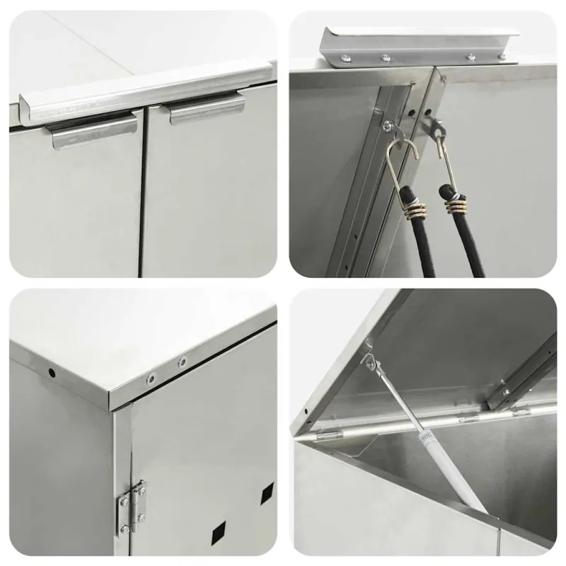 Rato konteinerių laikymas 3 konteineriams 340 x 77.5 x 115.5 cm