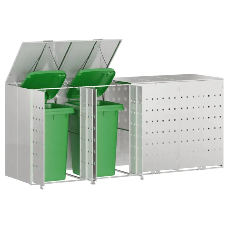 Rato konteinerių laikymas 3 konteineriams 340 x 77.5 x 115.5 cm