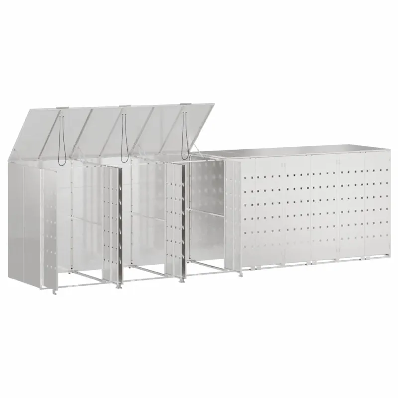Rato konteinerių laikymas 3 konteineriams 340 x 77.5 x 115.5 cm