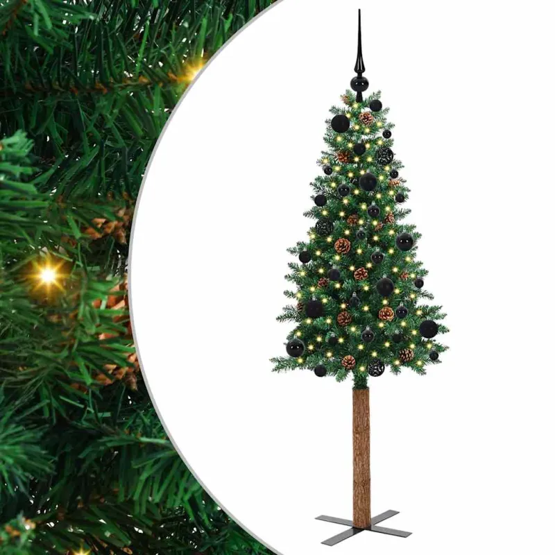 Lieknas Kalėdų eglutė Žalia 150 cm PVC ir kietasis pušų medis