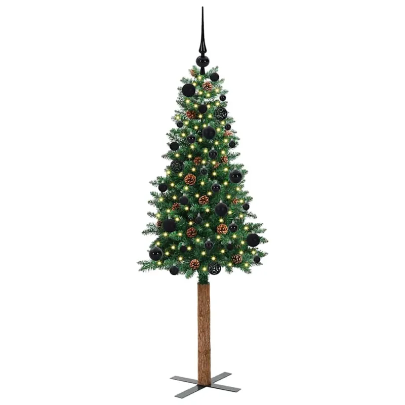 Lieknas Kalėdų eglutė Žalia 150 cm PVC ir kietasis pušų medis
