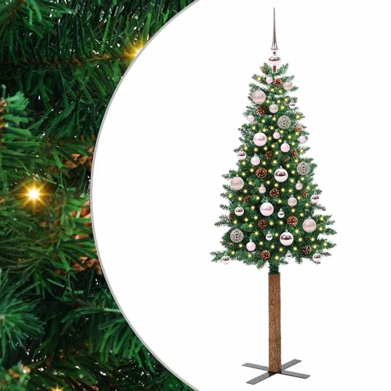 Lieknas Kalėdų eglutė Žalia 150 cm PVC ir kietasis pušų medis