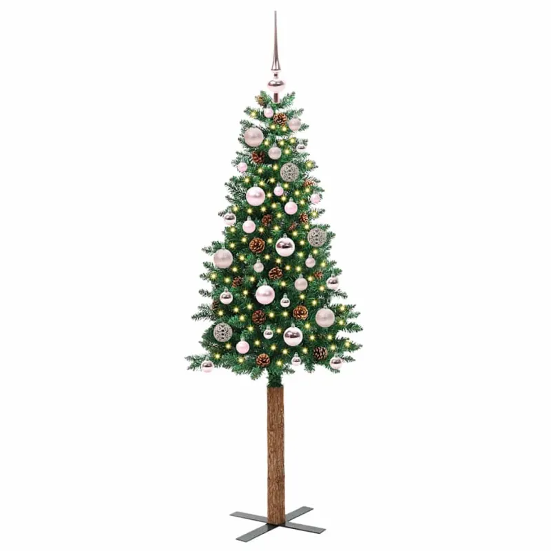Lieknas Kalėdų eglutė Žalia 150 cm PVC ir kietasis pušų medis