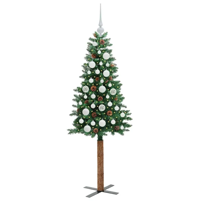 Lieknas Kalėdų eglutė Žalia 150 cm PVC ir kietasis pušų medis