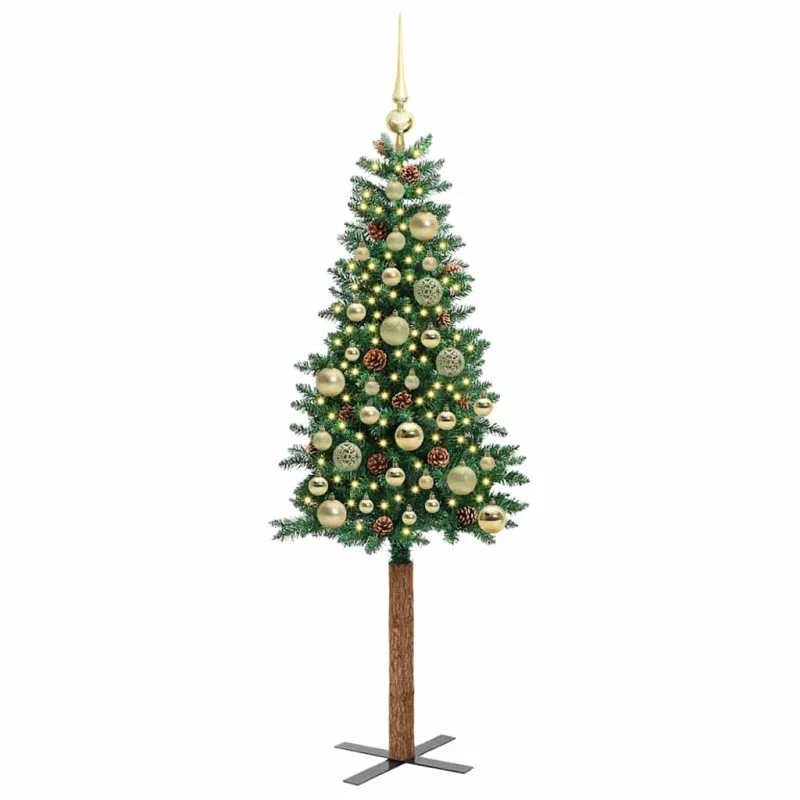 Lieknas Kalėdų eglutė Žalia 150 cm PVC ir kietasis pušų medis
