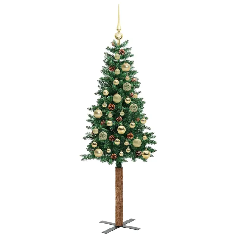 Lieknas Kalėdų eglutė Žalia 150 cm PVC ir kietasis pušų medis