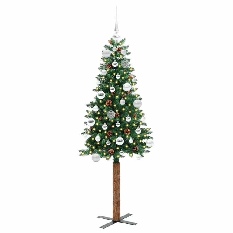 Lieknas Kalėdų eglutė Žalia 150 cm PVC ir kietasis pušų medis