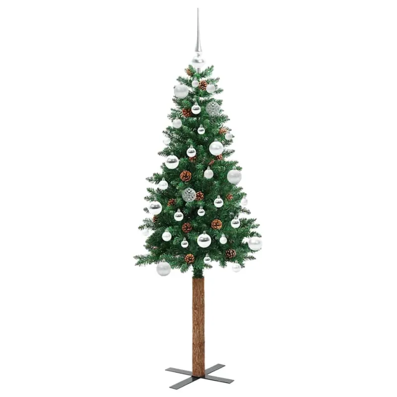 Lieknas Kalėdų eglutė Žalia 150 cm PVC ir kietasis pušų medis