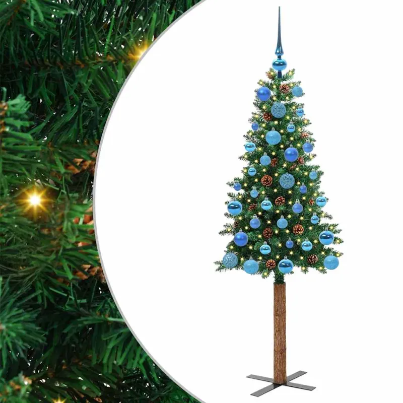 Lieknas Kalėdų eglutė Žalia 150 cm PVC ir kietasis pušų medis