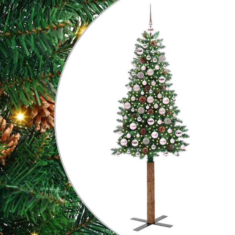 Lieknas Kalėdų eglutė Žalia 180 cm PVC ir kietasis pušų medis