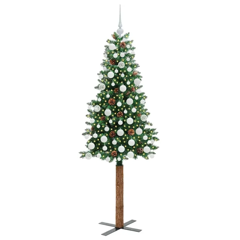 Lieknas Kalėdų eglutė Žalia 180 cm PVC ir kietasis pušų medis
