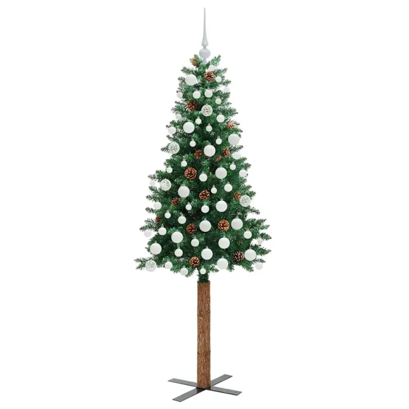 Lieknas Kalėdų eglutė Žalia 180 cm PVC ir kietasis pušų medis