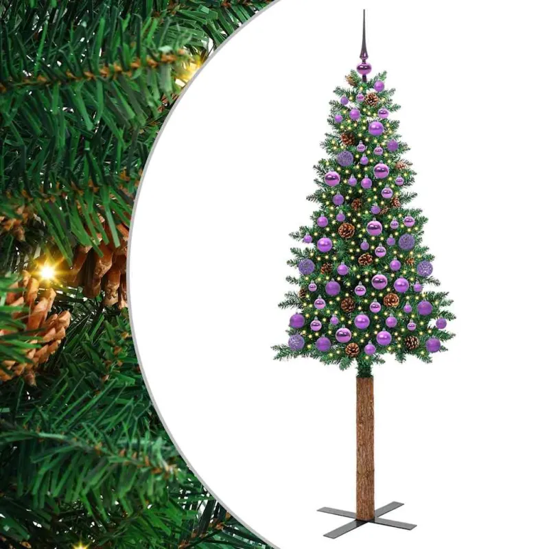 Lieknas Kalėdų eglutė Žalia 180 cm PVC ir kietasis pušų medis