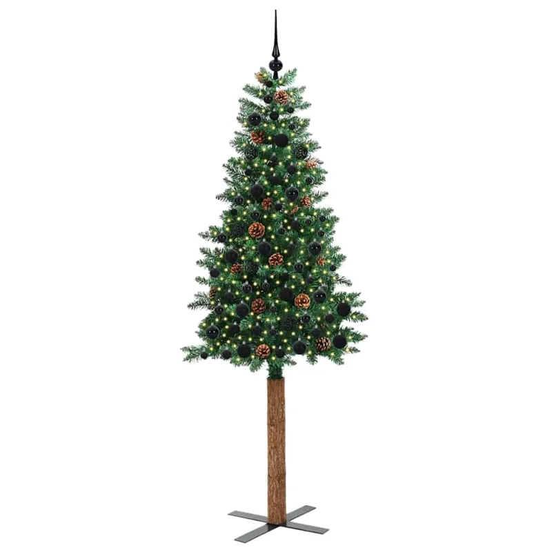 Lieknas Kalėdų eglutė Žalia 210 cm PVC ir kietasis pušų medis