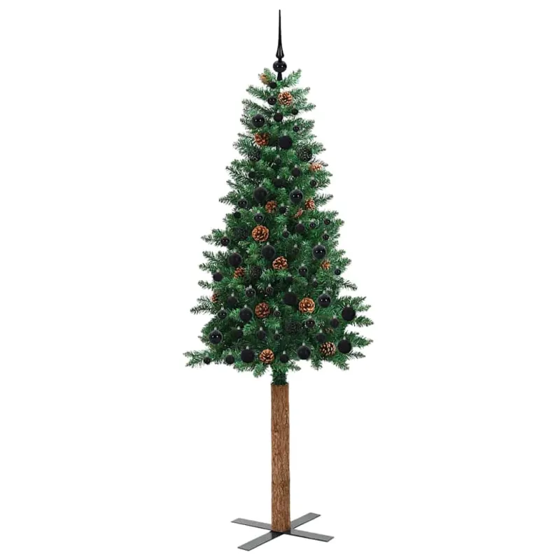 Lieknas Kalėdų eglutė Žalia 210 cm PVC ir kietasis pušų medis