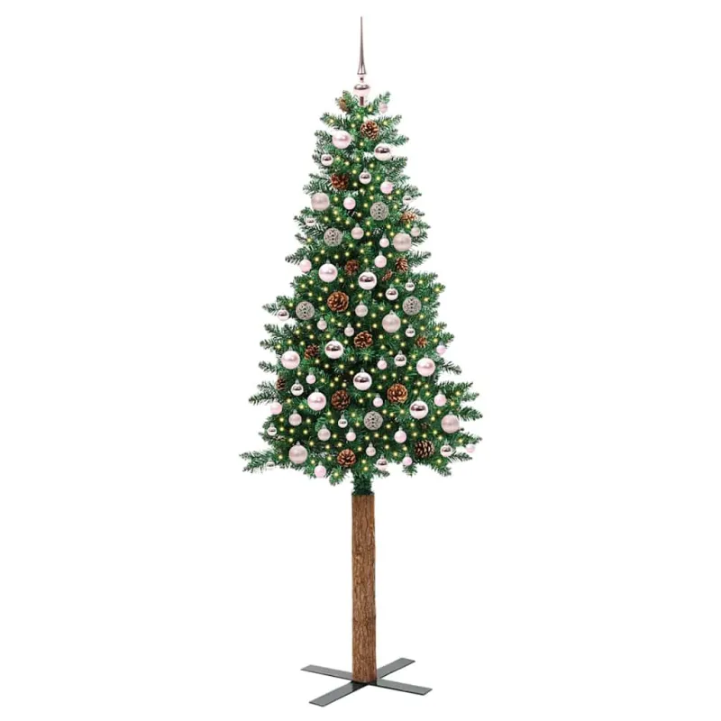 Lieknas Kalėdų eglutė Žalia 210 cm PVC ir kietasis pušų medis