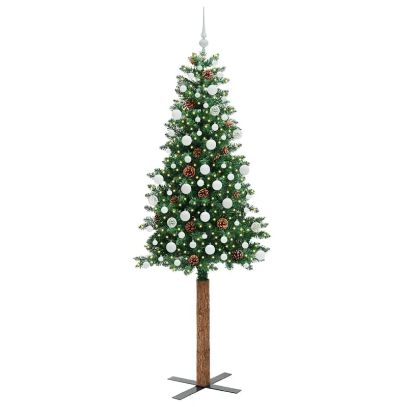 Lieknas Kalėdų eglutė Žalia 210 cm PVC ir kietasis pušų medis