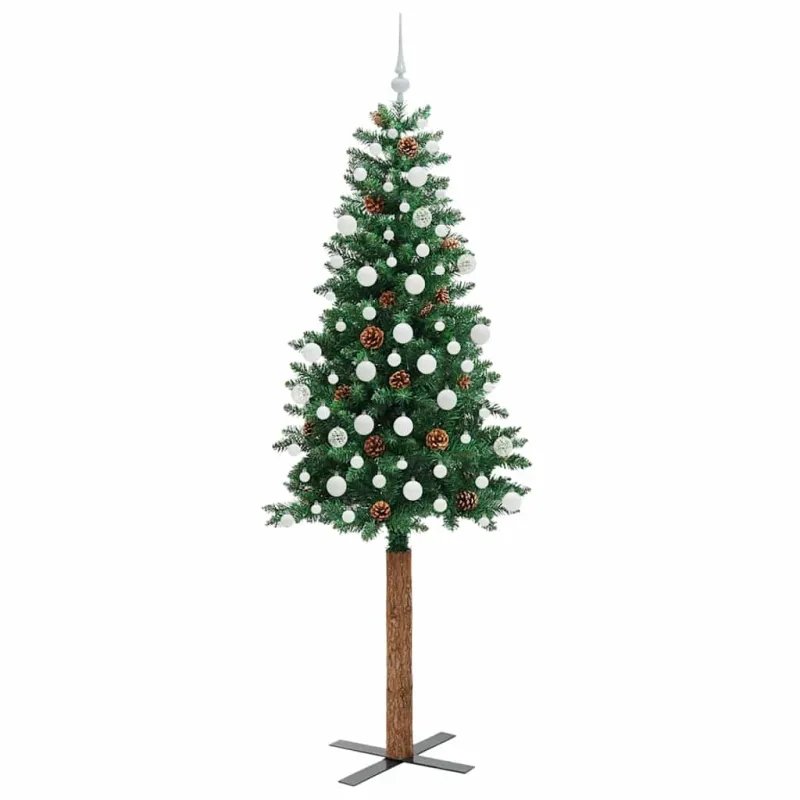 Lieknas Kalėdų eglutė Žalia 210 cm PVC ir kietasis pušų medis