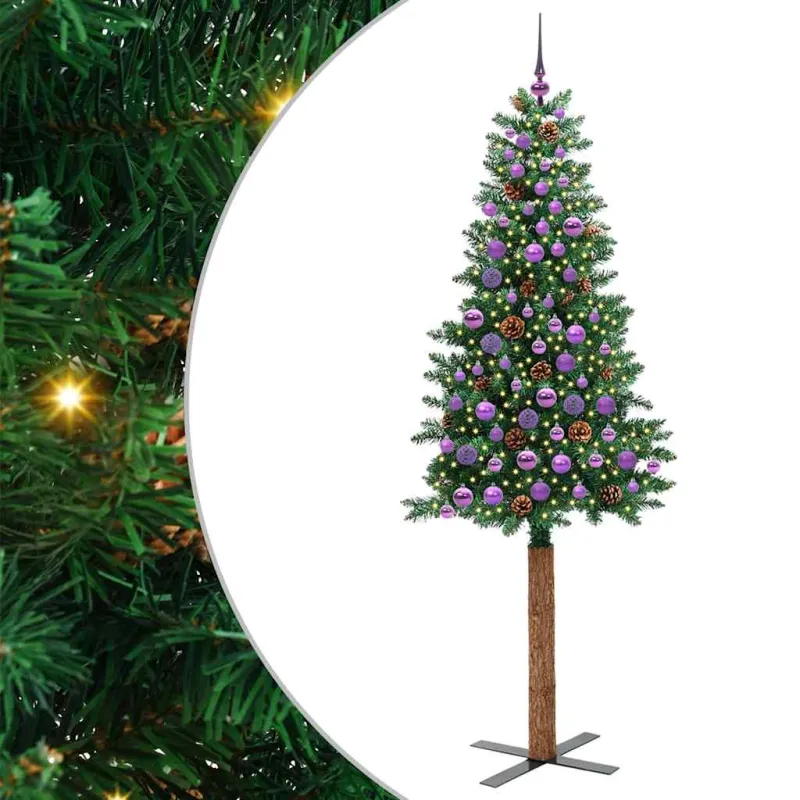 Lieknas Kalėdų eglutė Žalia 210 cm PVC ir kietasis pušų medis