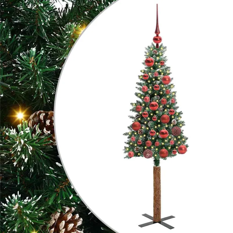 Lieknas Kalėdų eglutė Žalia 150 cm PVC ir kietasis pušų medis