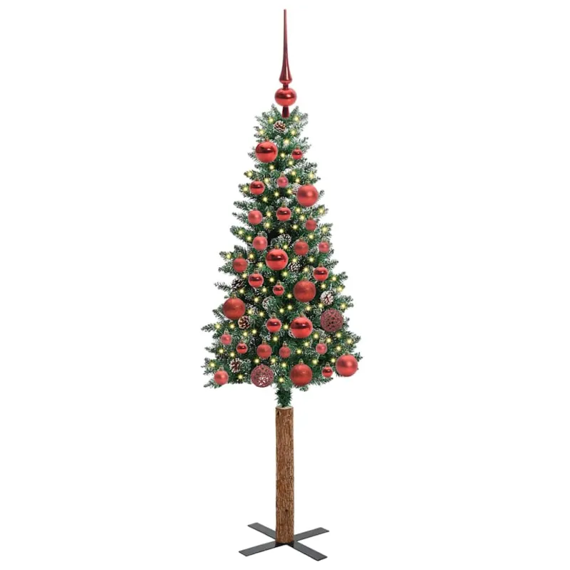 Lieknas Kalėdų eglutė Žalia 150 cm PVC ir kietasis pušų medis