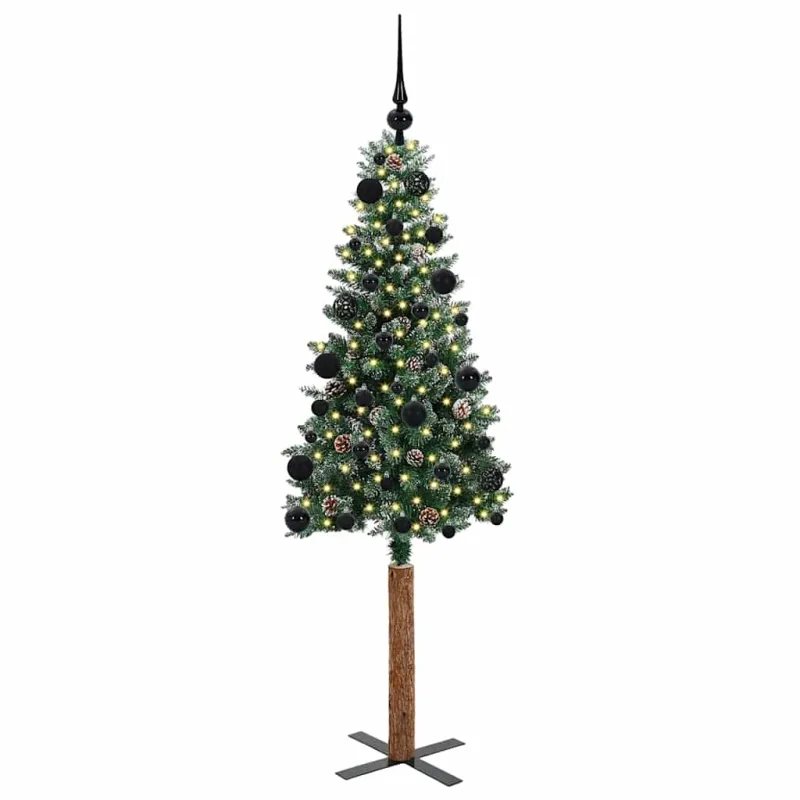 Lieknas Kalėdų eglutė Žalia 150 cm PVC ir kietasis pušų medis