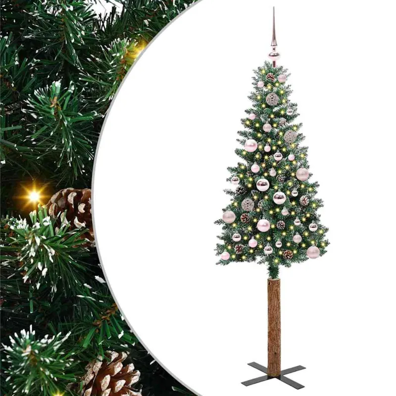 Lieknas Kalėdų eglutė Žalia 150 cm PVC ir kietasis pušų medis