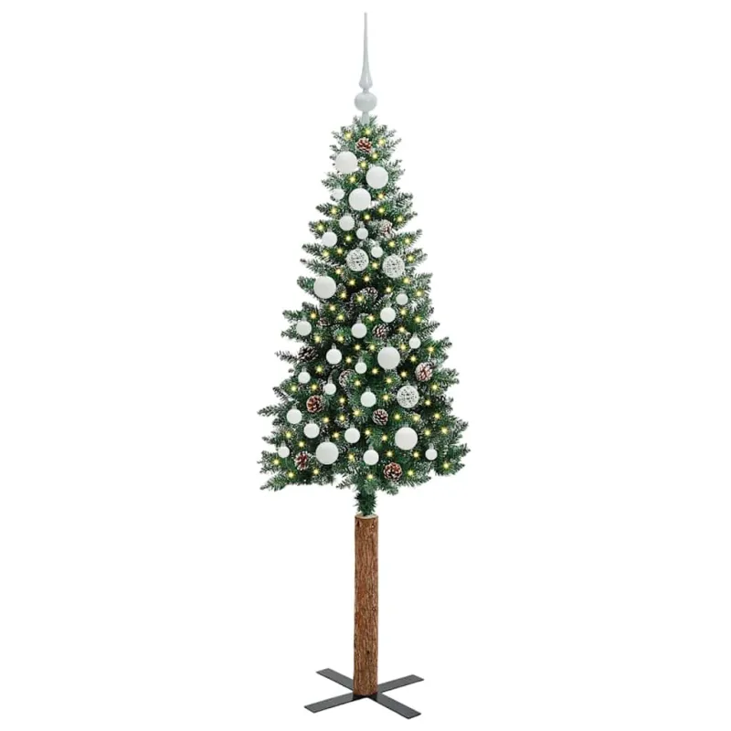 Lieknas Kalėdų eglutė Žalia 150 cm PVC ir kietasis pušų medis