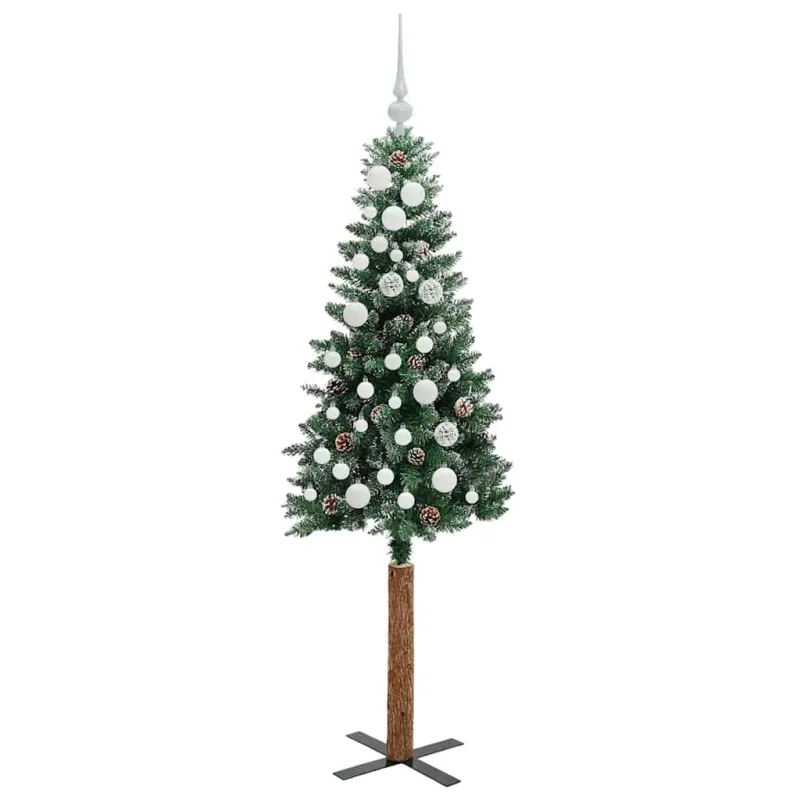 Lieknas Kalėdų eglutė Žalia 150 cm PVC ir kietasis pušų medis