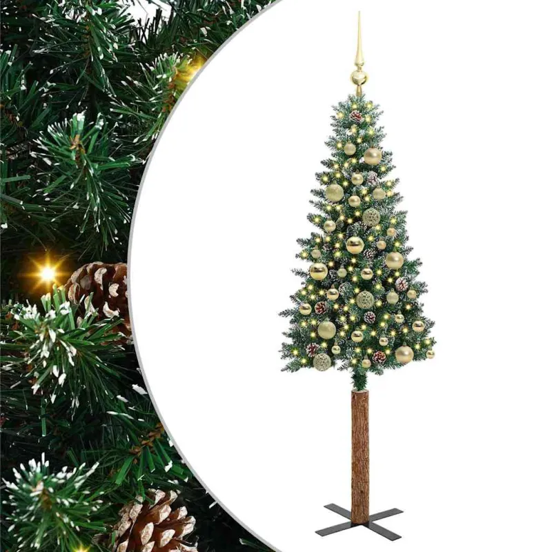 Lieknas Kalėdų eglutė Žalia 150 cm PVC ir kietasis pušų medis