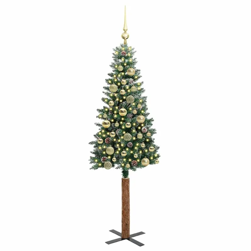 Lieknas Kalėdų eglutė Žalia 150 cm PVC ir kietasis pušų medis
