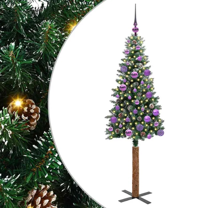 Lieknas Kalėdų eglutė Žalia 150 cm PVC ir kietasis pušų medis