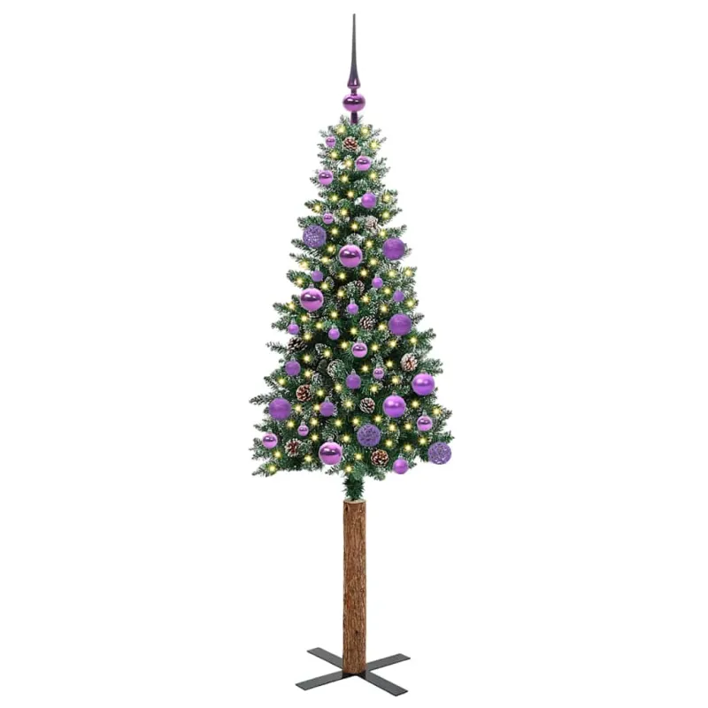 Lieknas Kalėdų eglutė Žalia 150 cm PVC ir kietasis pušų medis