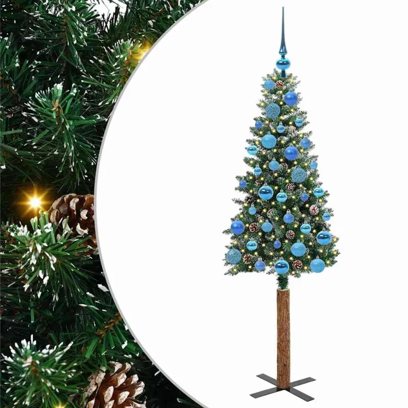 Lieknas Kalėdų eglutė Žalia 150 cm PVC ir kietasis pušų medis