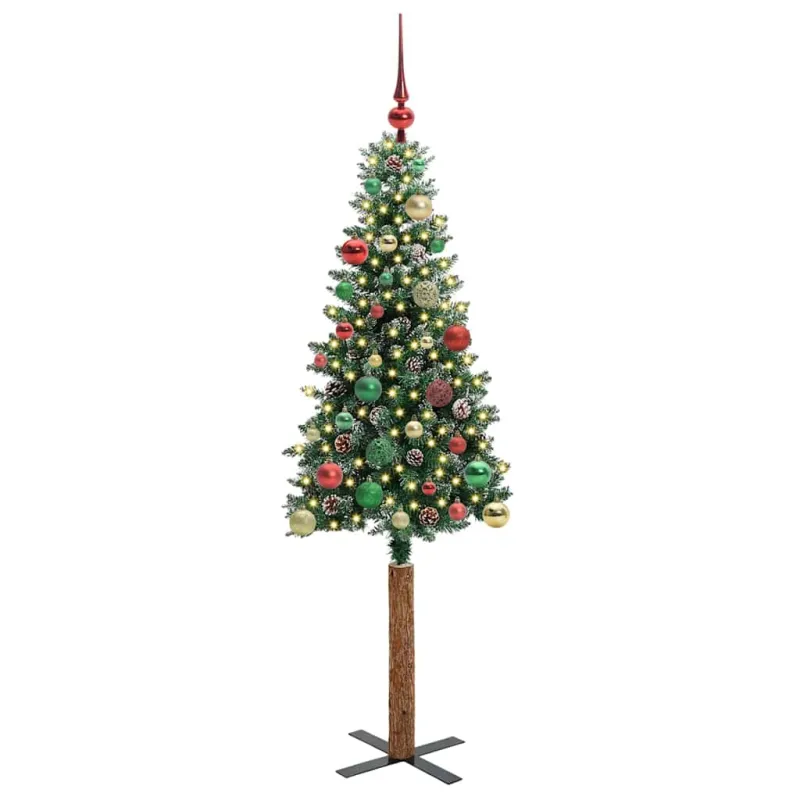 Lieknas Kalėdų eglutė Žalia 150 cm PVC ir kietasis pušų medis