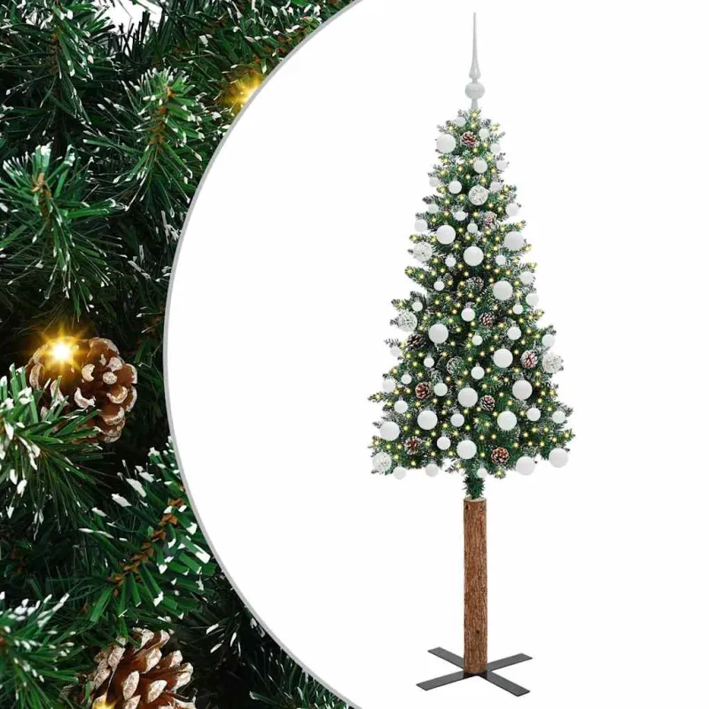 Lieknas Kalėdų eglutė Žalia 180 cm PVC ir kietasis pušų medis