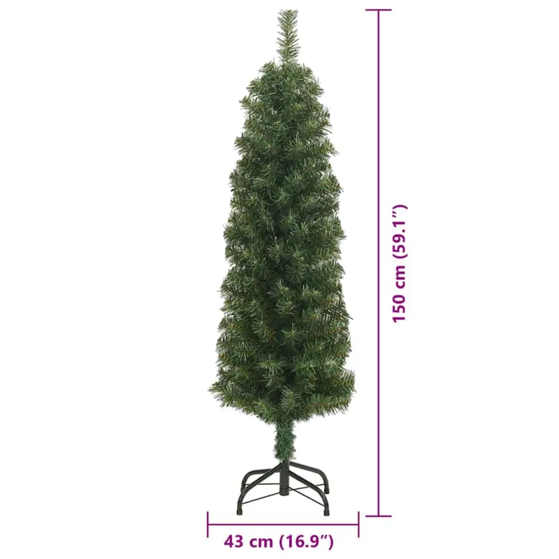 Dirbtinė Kalėdų eglutė Žalia 150 cm PVC, plienas ir plastikas
