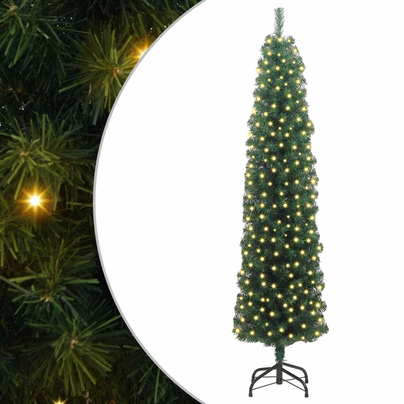 Dirbtinė Kalėdų eglutė Žalia 180 cm PVC, plienas ir plastikas