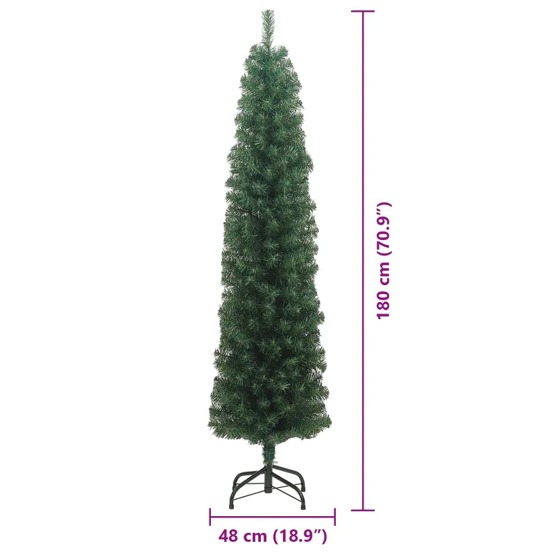 Dirbtinė Kalėdų eglutė Žalia 180 cm PVC, plienas ir plastikas